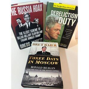 Political Scandal Hardcover Book Bundle By Gregg Jarrett H.R. McMaster & Bret Ba